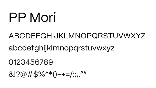 PP Mori, modern, clean