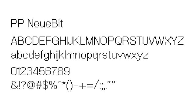 PP NeueBit, geometric, minimalist