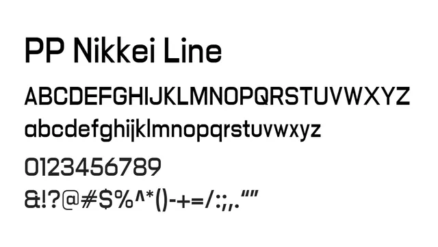 PP Nikkei Line, modern, minimalist