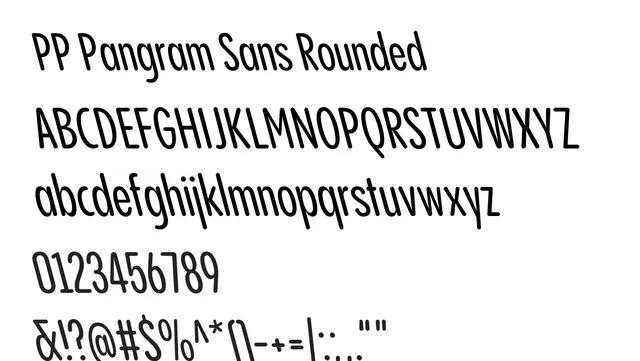 PP Pangram Sans Rounded, modern, friendly