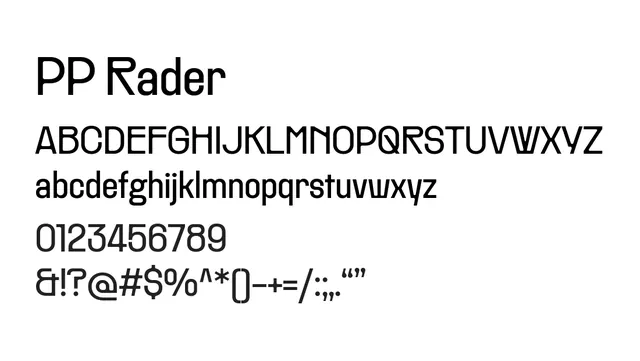 PP Rader, modern, geometric