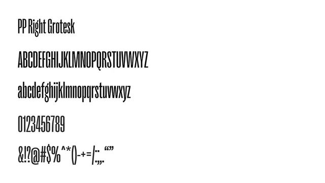PP Right Grotesk, modern, clean