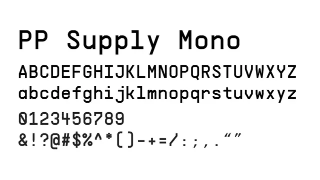 PP Supply Mono, clean, geometric