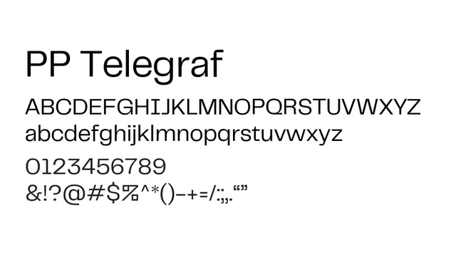 PP Telegraf, modern, geometric