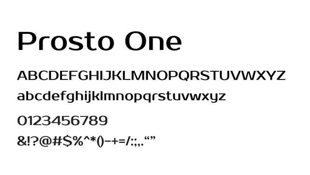 Prosto One, bold, modern