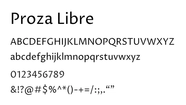Proza Libre, warm, contemporary