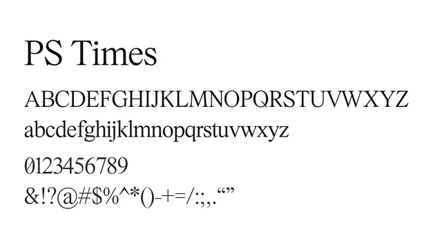 PS Times, elegant, classical