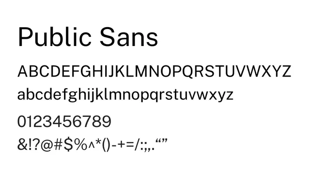 Public Sans, neutral, approachable