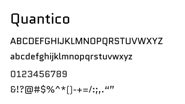 Quantico, modern, clean