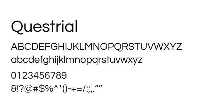 Questrial, clean, minimal