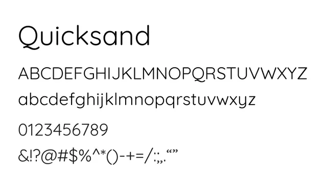Quicksand, friendly, rounded