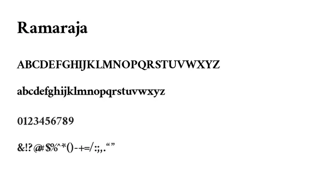 Ramaraja, elegant, classical