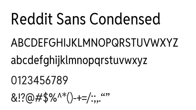 Reddit Sans Condensed, modern, geometric
