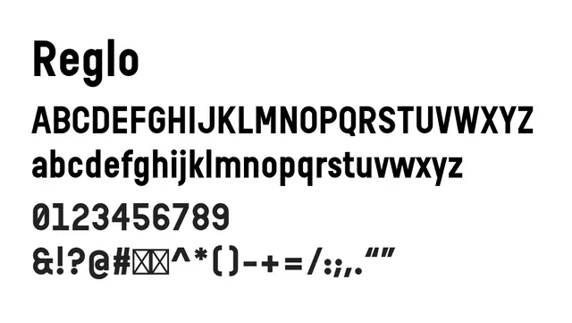 Reglo, bold, modern