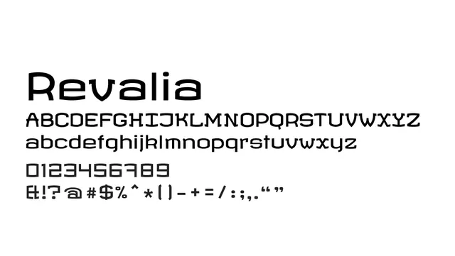 Revalia, bold, modern