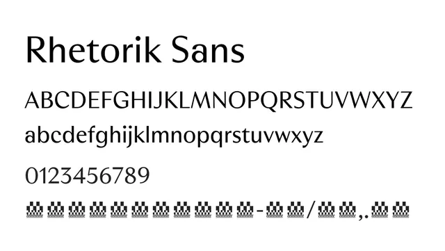 Rhetorik Sans, clean, minimal