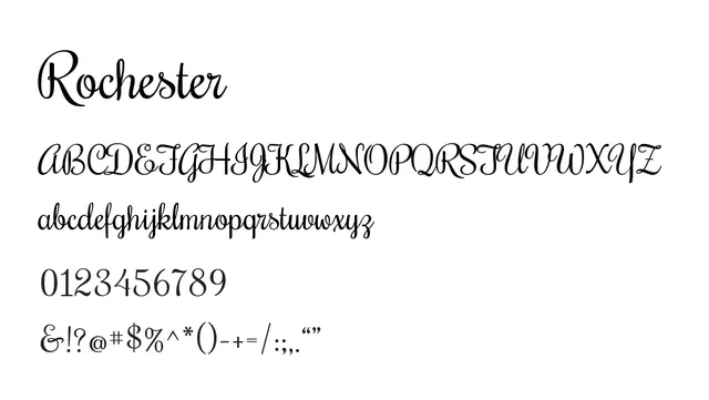 Rochester, elegant, flowing