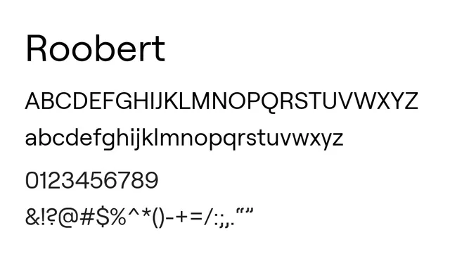 Roobert, modern, clean
