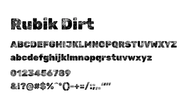 Rubik Dirt, grungy, dirty
