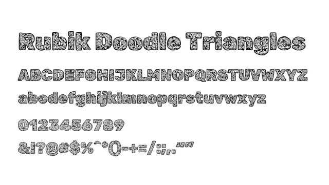 Rubik Doodle Triangles, geometric, playful