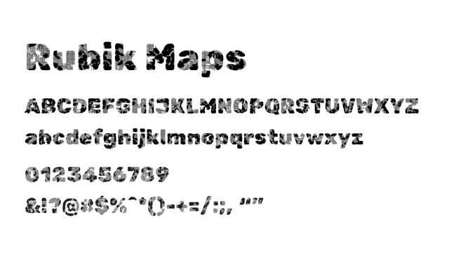 Rubik Maps, modern, geometric