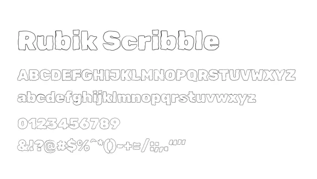 Rubik Scribble, playful, sketchy