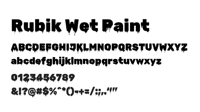 Rubik Wet Paint, playful, organic