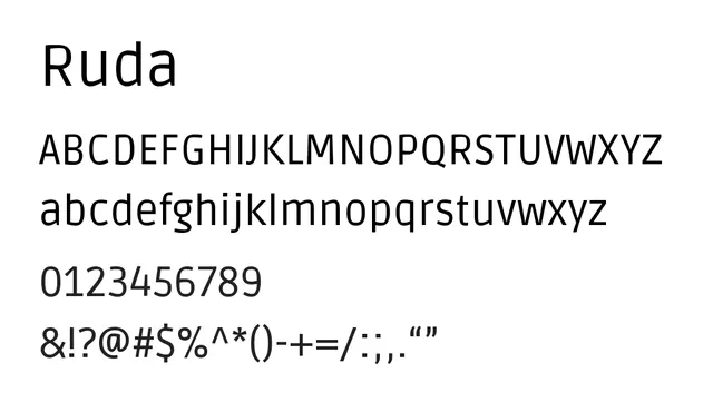 Ruda, bold, strong