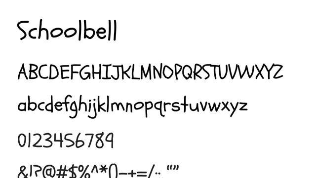 Schoolbell, playful, informal