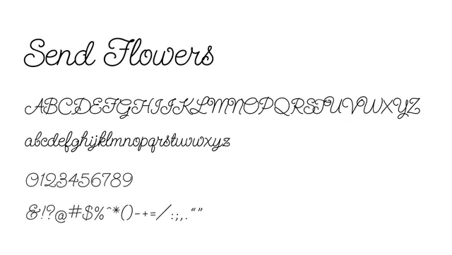 Send Flowers, elegant, flowing