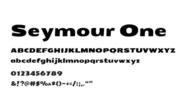 Seymour One, modern, bold