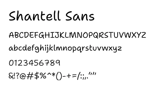 Shantell Sans, playful, modern