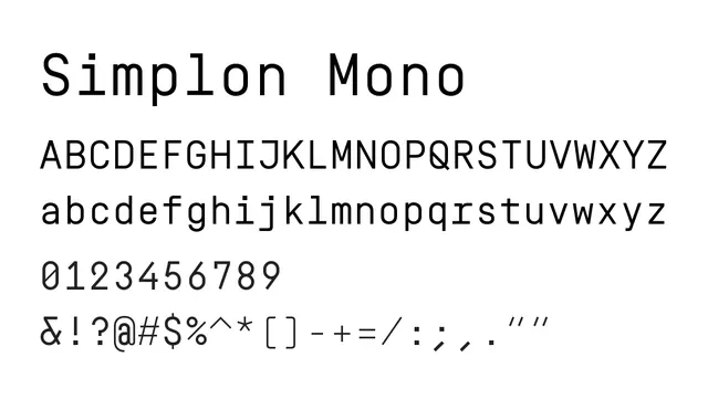 Simplon Mono, clean, swiss