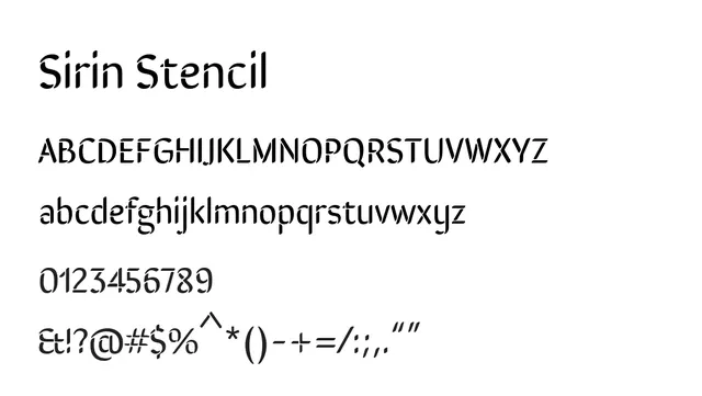 Sirin Stencil, elegant, ornamental