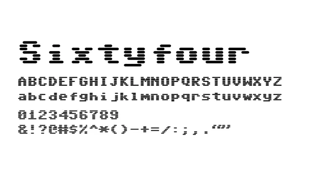 Sixtyfour, geometric, technical