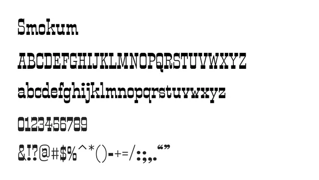 Smokum, bold, geometric