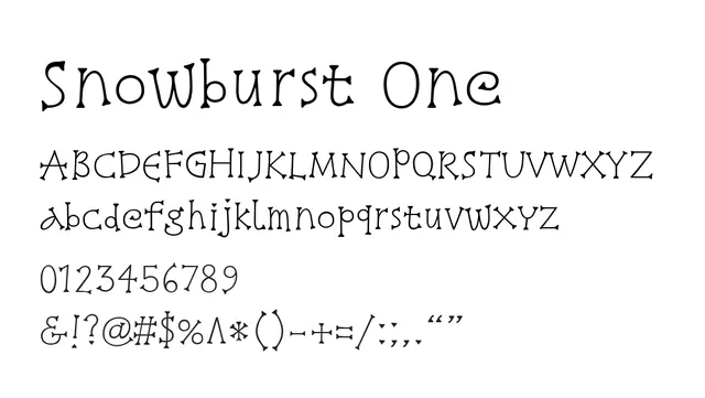 Snowburst One, geometric, quirky