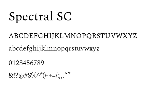 Spectral SC, elegant, warm