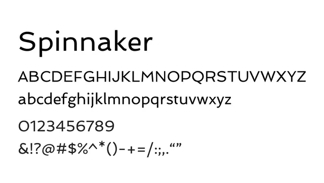 Spinnaker, modern, clean
