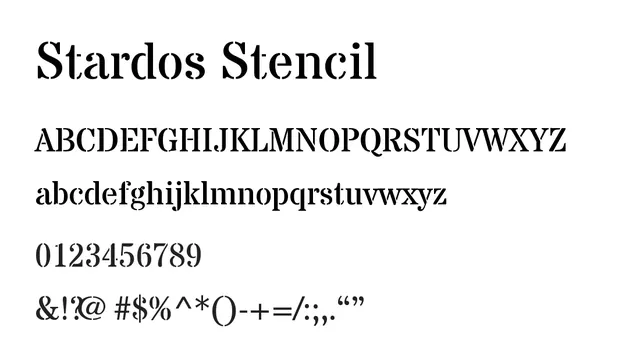 Stardos Stencil, retro, geometric