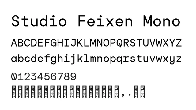 Studio Feixen Mono, technical, clean