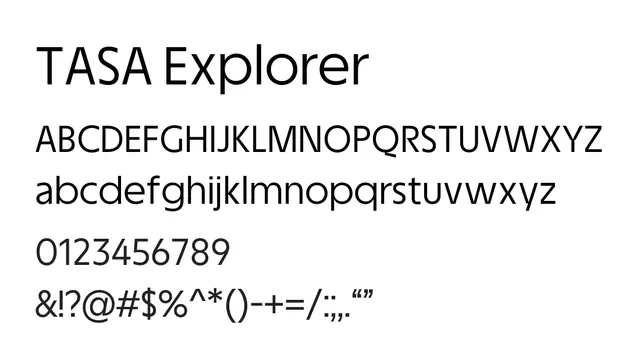 TASA Explorer, modern, geometric