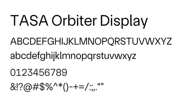 TASA Orbiter Display, modern, geometric