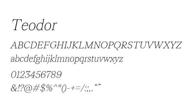 Teodor, elegant, refined
