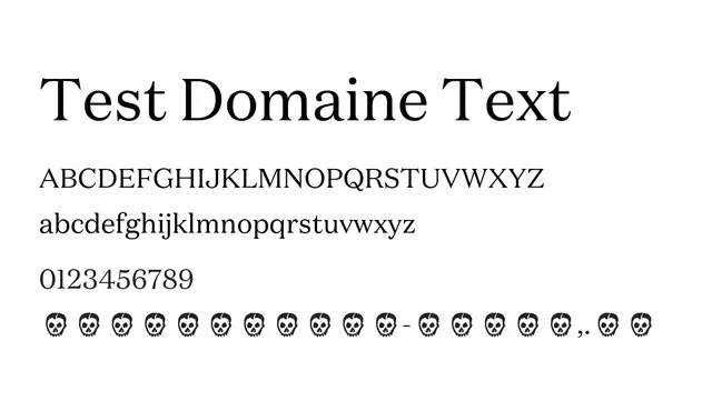 Test Domaine Text, modern, clean