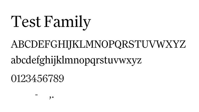 Test Family, elegant, refined