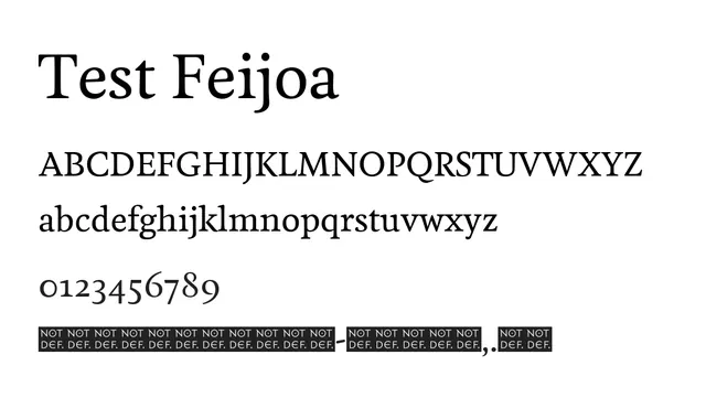Test Feijoa, geometric, confident