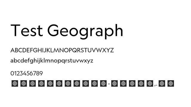 Test Geograph, modern, geometric