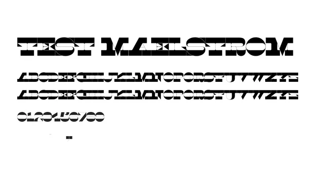 Test Maelstrom, bold, experimental