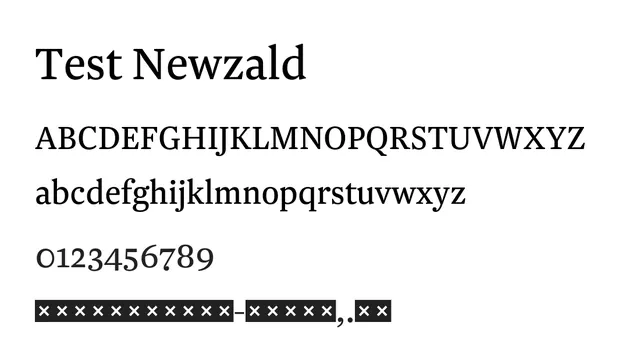 Test Newzald, elegant, editorial